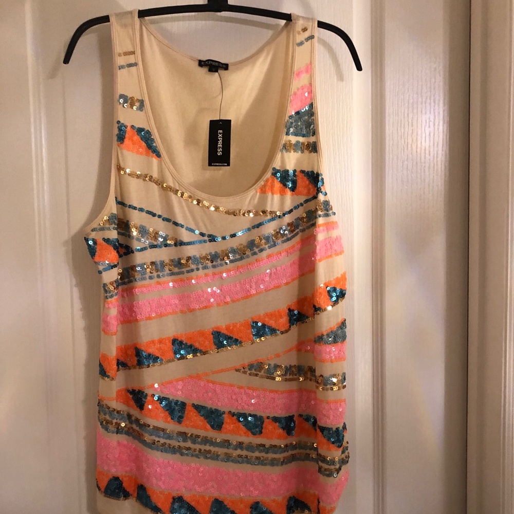 Multi-colored Sequin Shell